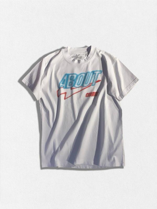 ロゴプリントクルーネックTシャツ