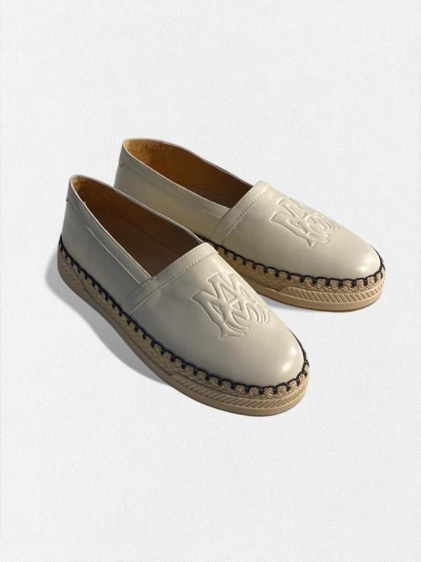 レザースリッポンスニーカー