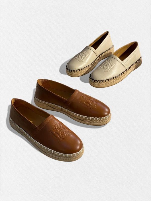 レザースリッポンスニーカー