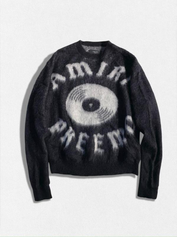 アルパカ混ウールモヘアニット