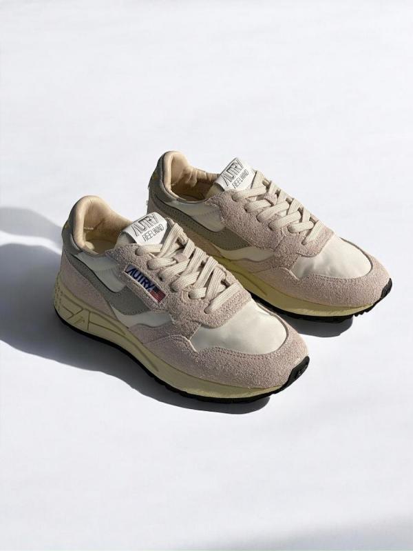 スウェードレザーコンビスニーカー