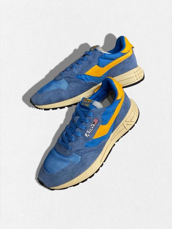 メッシュ&スウェードレザーコンビスニーカ...