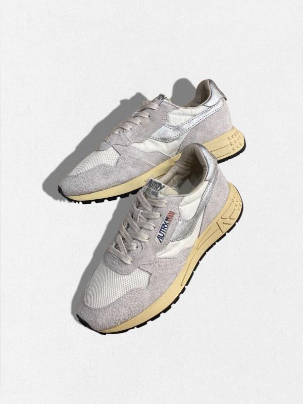 メッシュ&スウェードレザーコンビスニーカ...