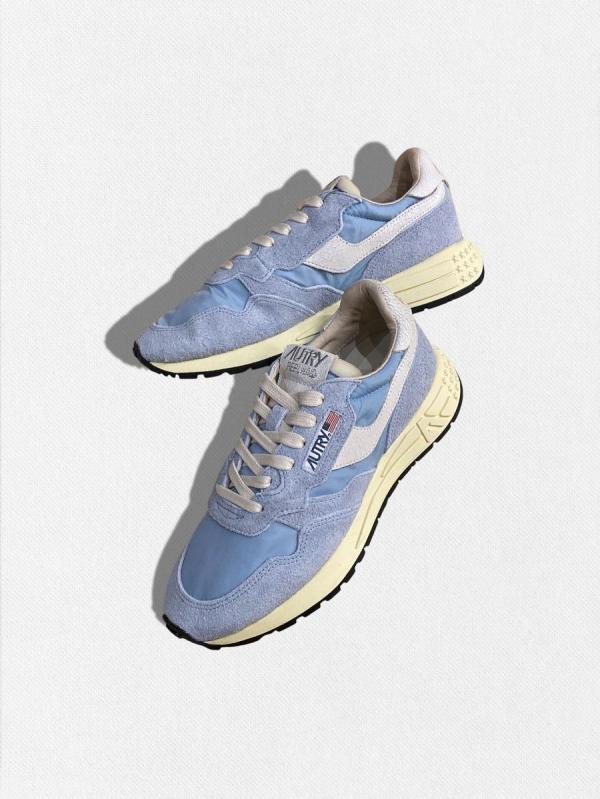 スウェードレザーコンビスニーカー