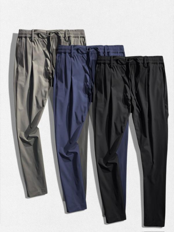 テーパードスラックスパンツ