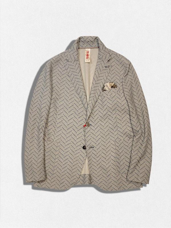 ヘリンボーン柄テーラードジャケット