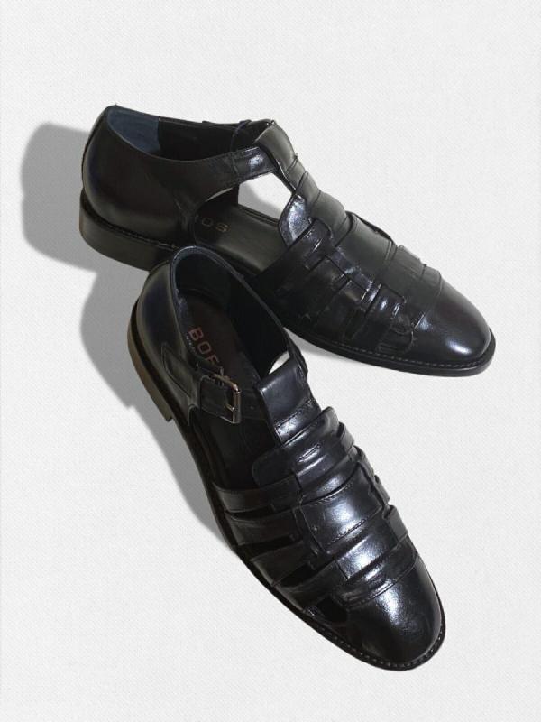 オールレザーグルカサンダル