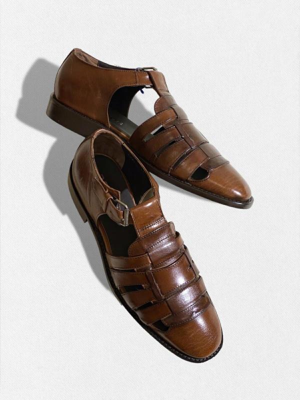 オールレザーグルカサンダル