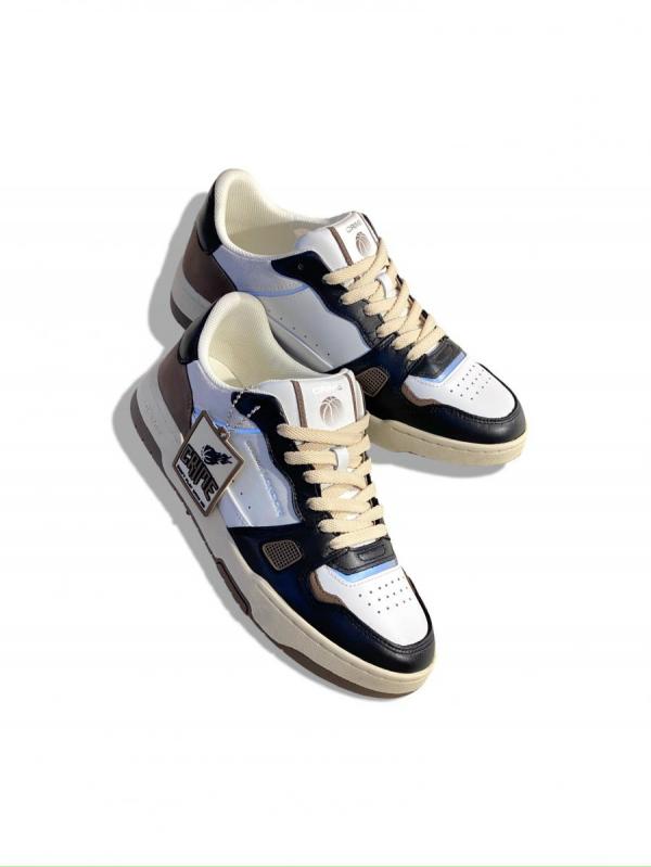 レザーコンビスニーカー