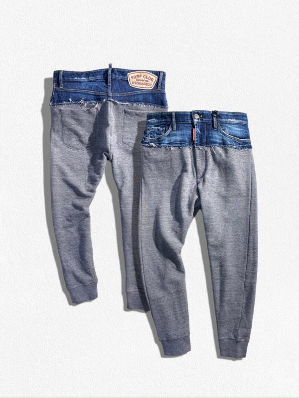 ウォッシュデニムコンビネーション テーパ...