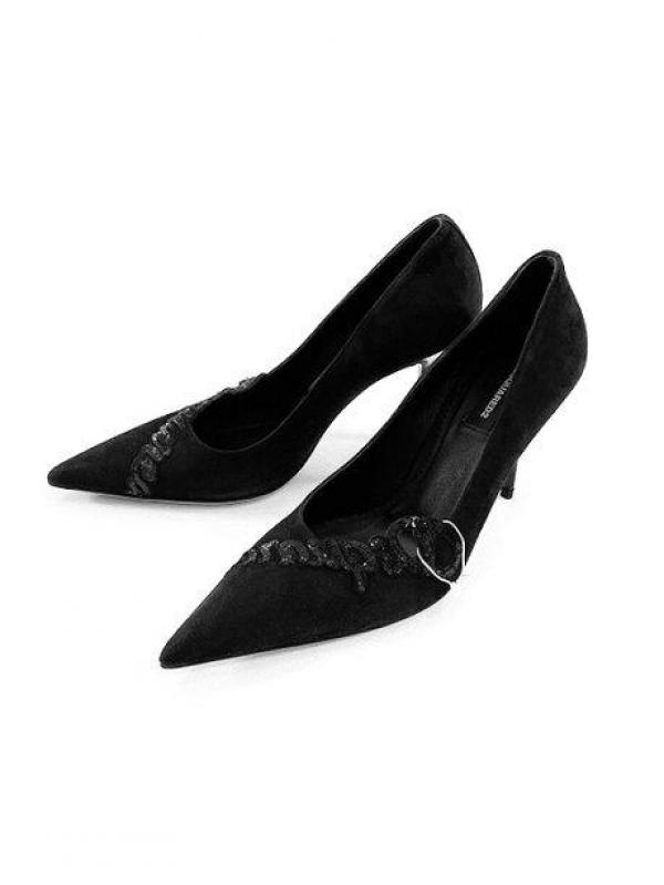 レザーパンプス