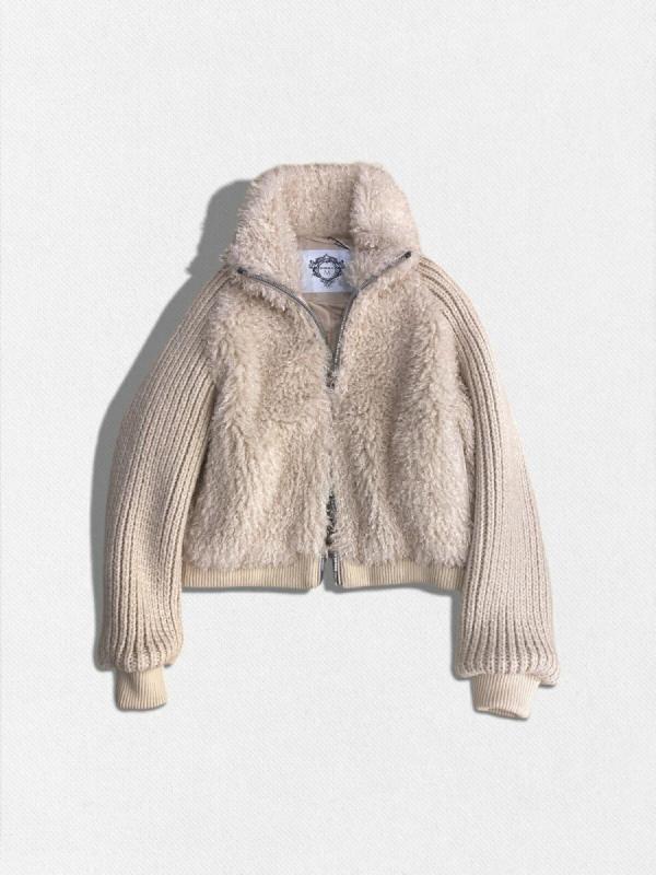 ニットボアジャケット