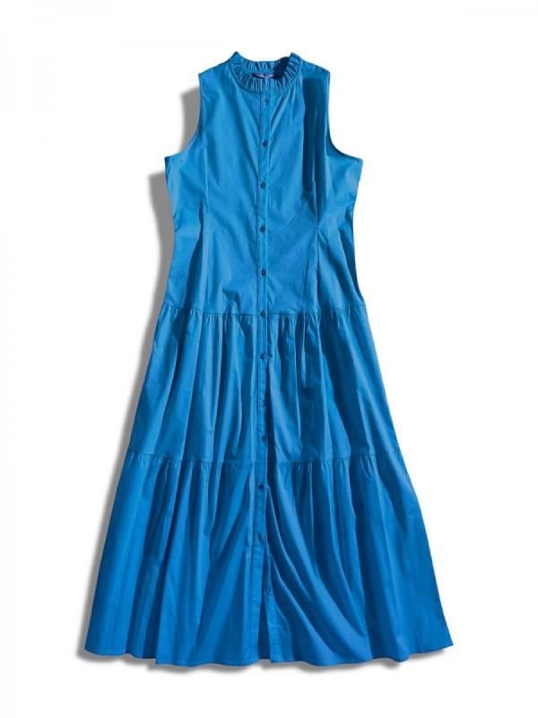 フリルネックワンピース