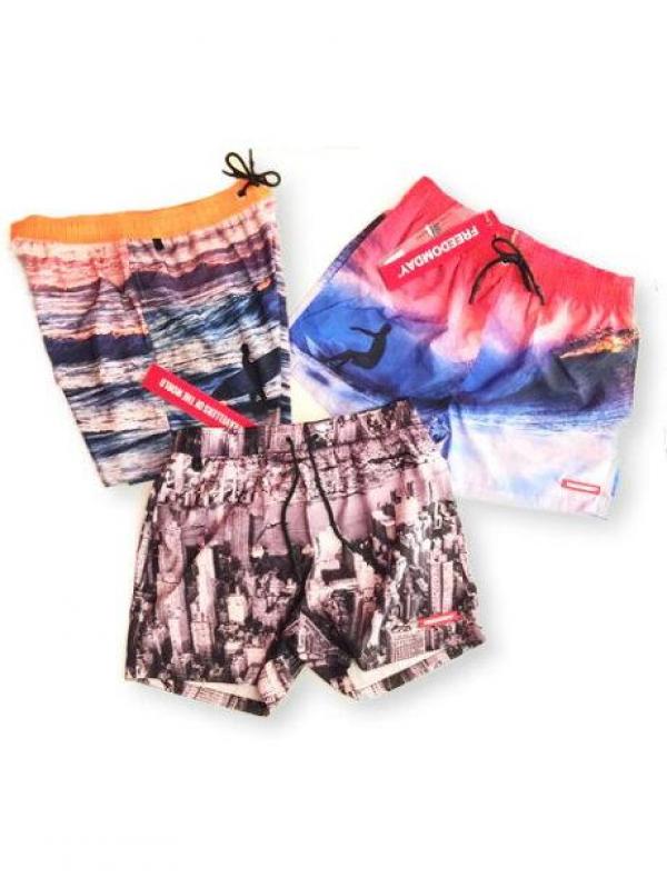 スイムパンツ(ビル柄)