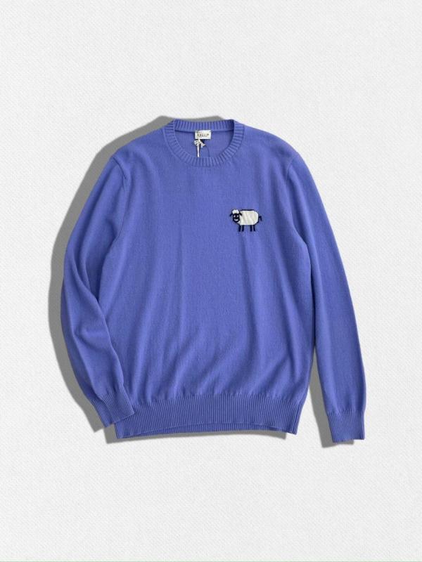 RAM刺繍クルーネックニット