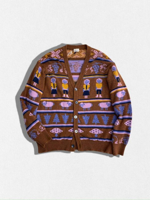 ウールニットカーディガン