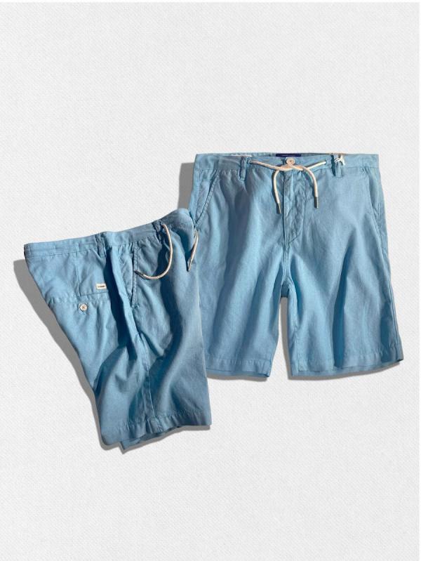 カラーリネンショーツ