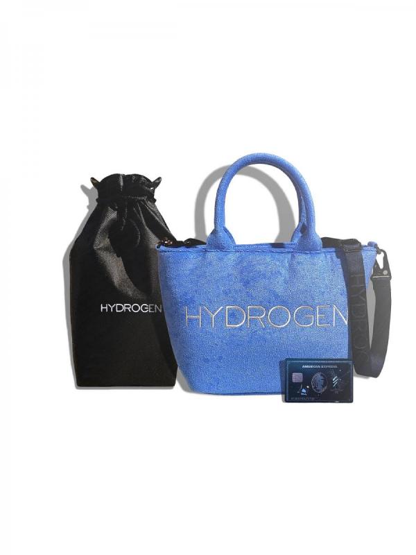 ロゴ刺繍パイル地トートバッグ