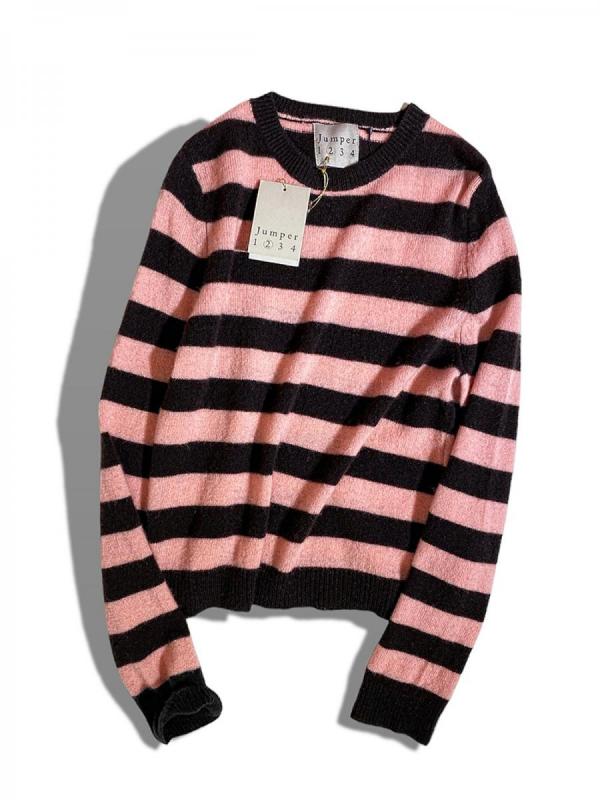 カシミアクルーネックニット