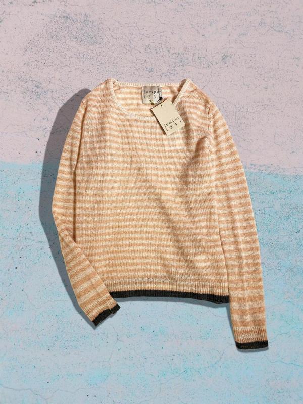 カシミアクルーネックニット