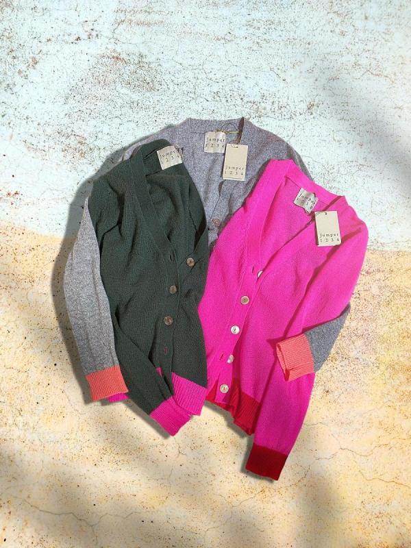 カシミアニットカーディガン