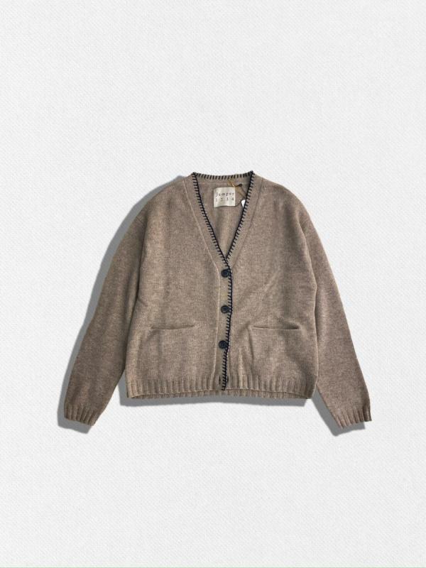 カシミアニットカーディガン