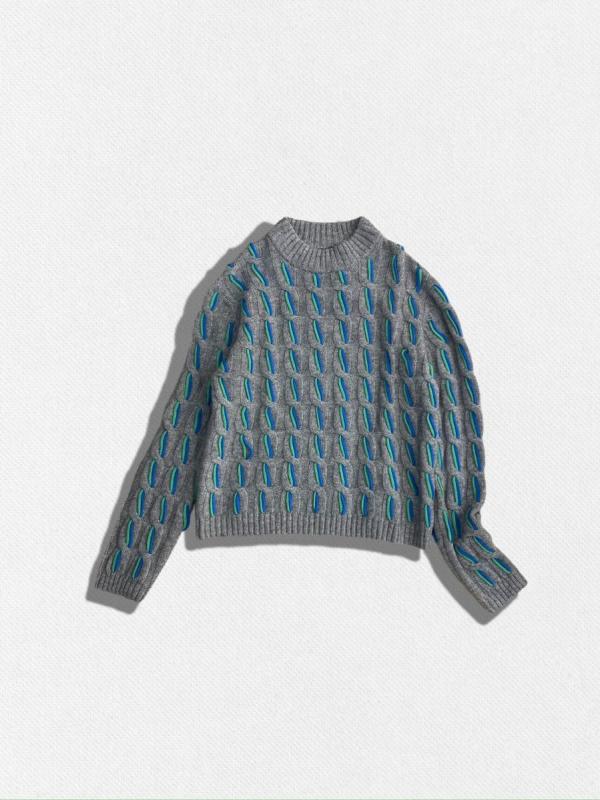 モックネックニット