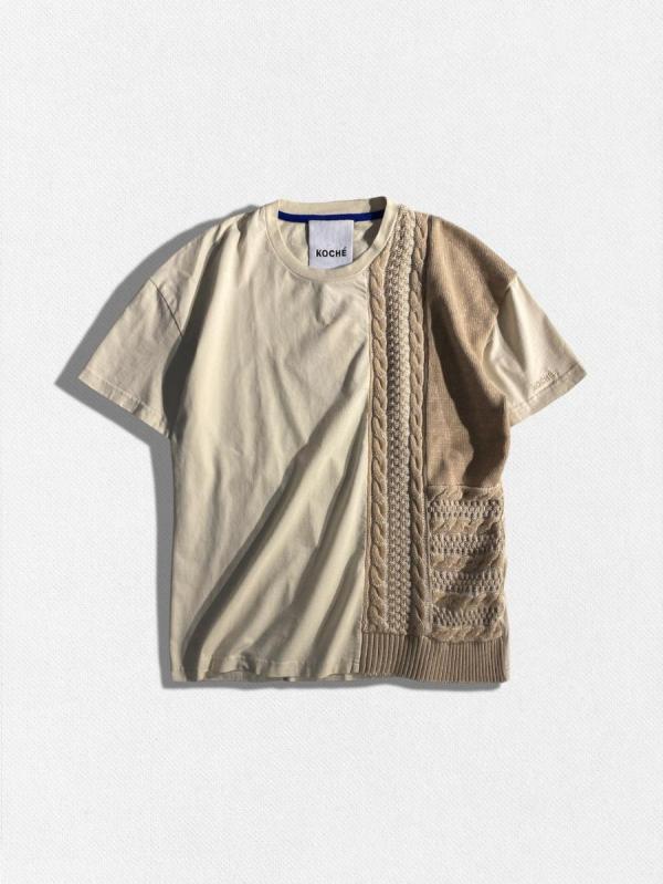 ニットドッキングTシャツ