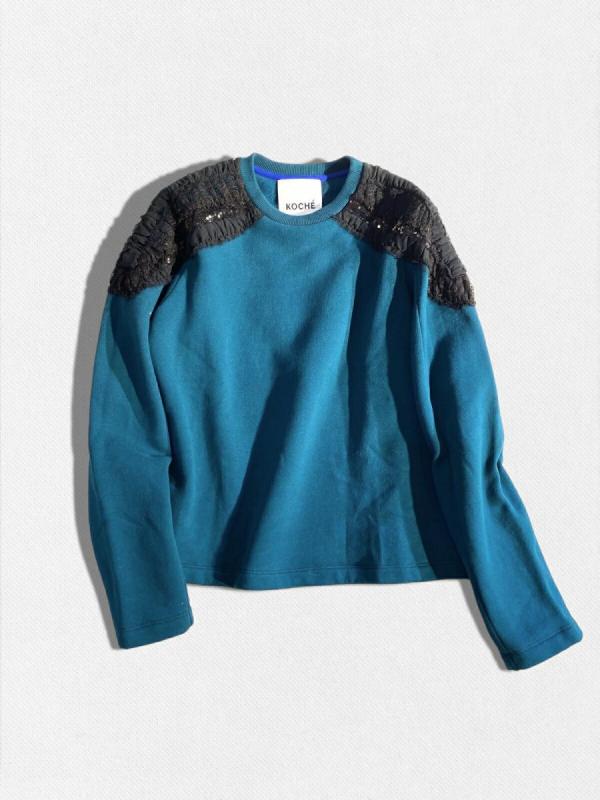 ショルダーレーススウェットトレーナー