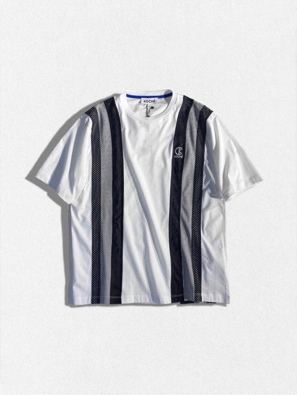 異素材ドッキングTシャツ