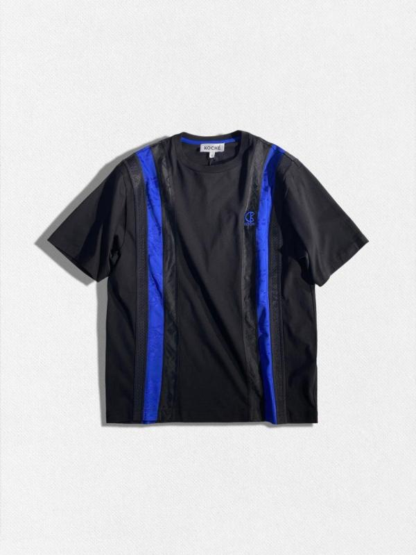 異素材ドッキングTシャツ