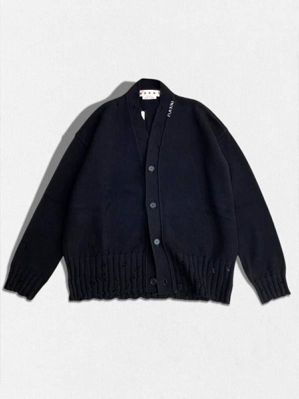 コットンニットカーディガン