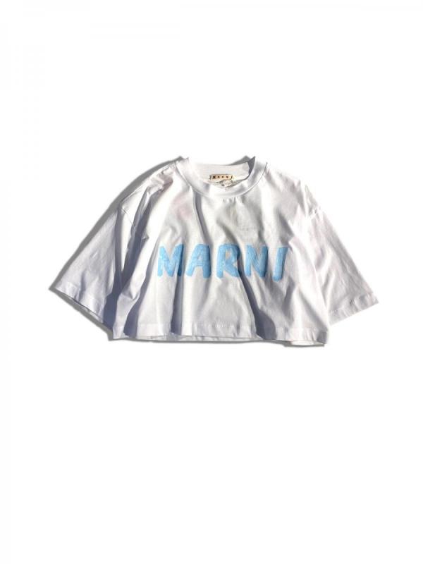 クロップド丈クルーネックTシャツ