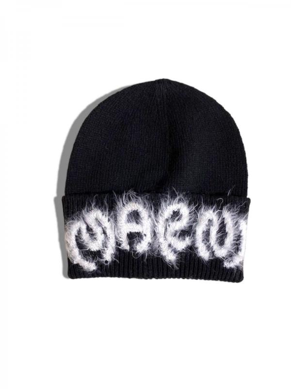 シャギーニットキャップ