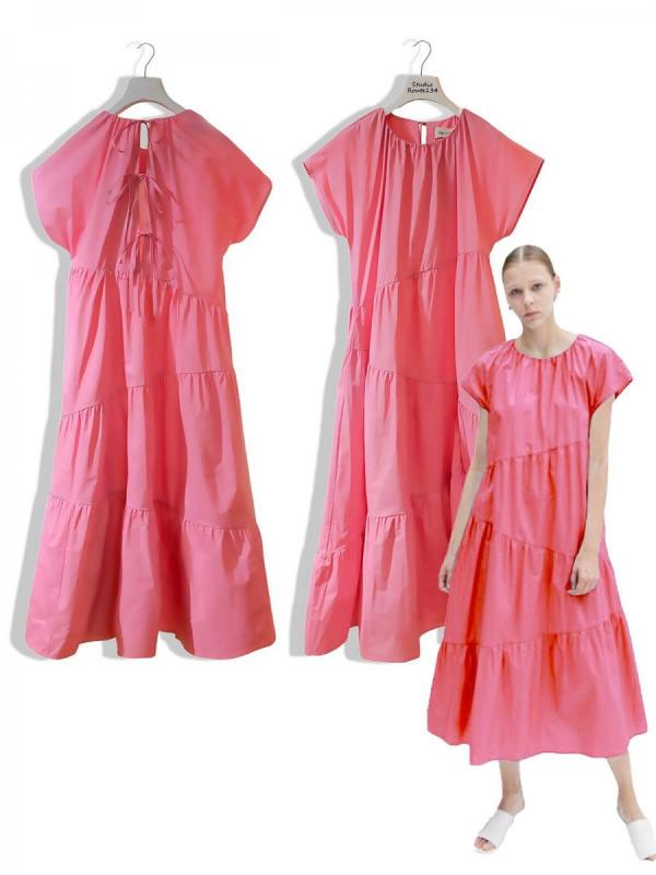 フレンチスリーブワンピース