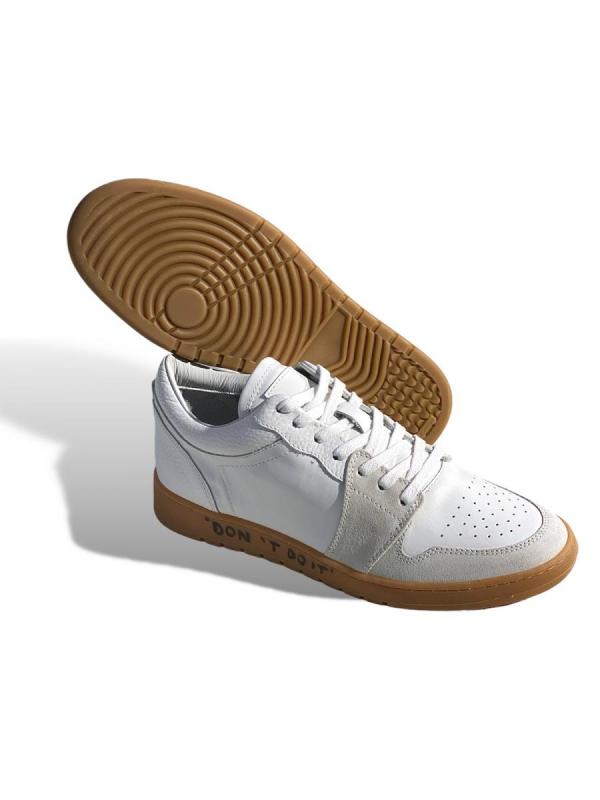 レザーコンビスニーカー