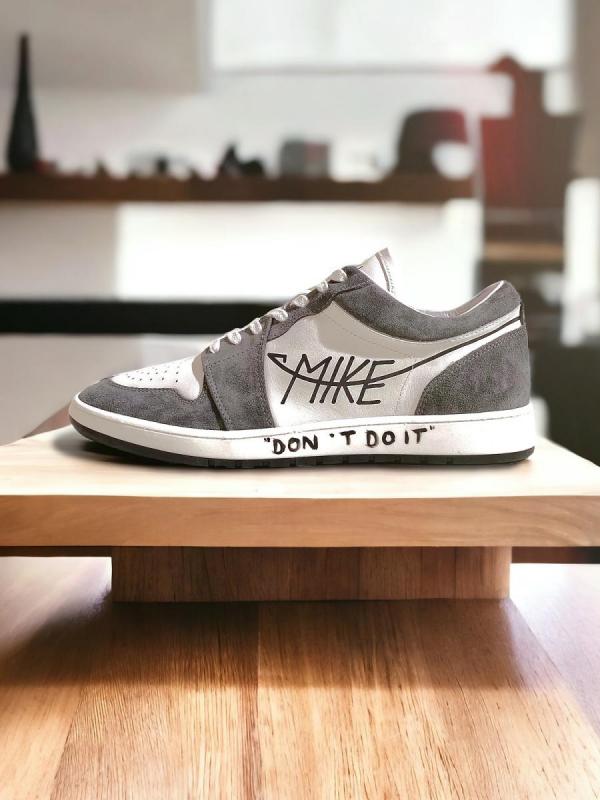 スムース＆スウェードレザーコンビスニーカ...