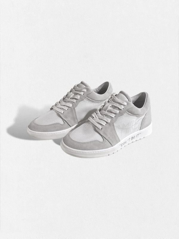 メッシュ＆スウェードレザーコンビスニーカ...