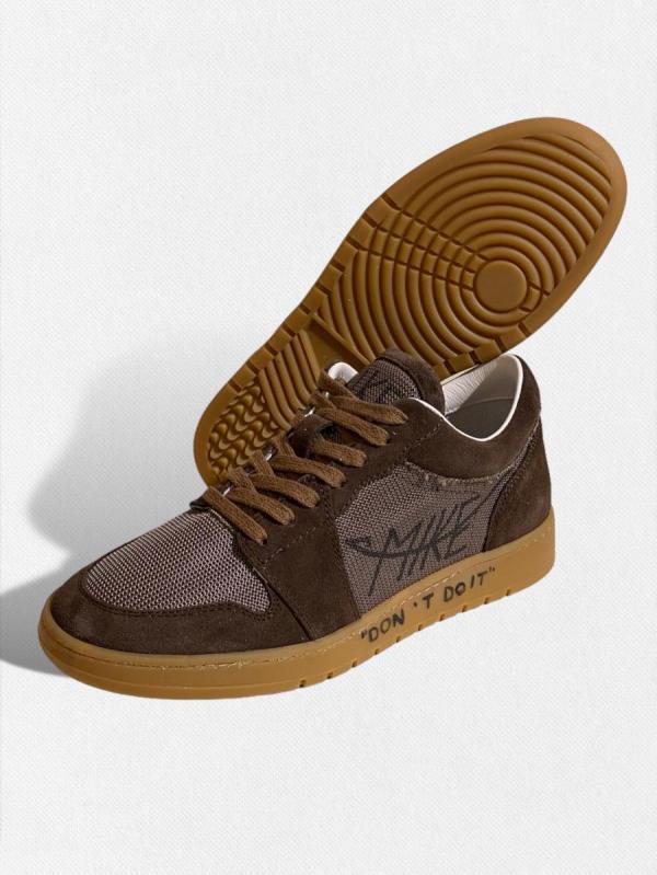 メッシュ＆スウェードレザーコンビスニーカ...