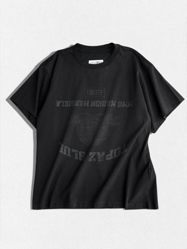 クルーネックプリントTシャツ