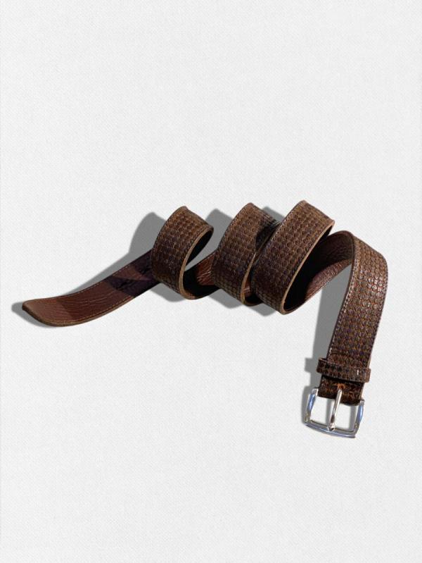 総柄レザーベルト