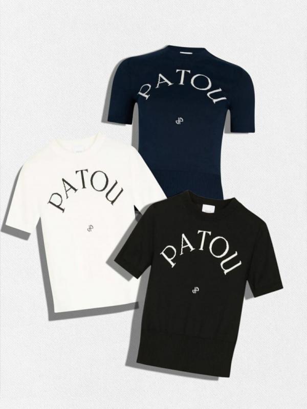 ニット半袖シャツ