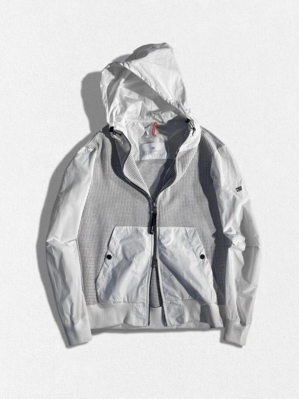 ダブルジップアップワッフルパーカー