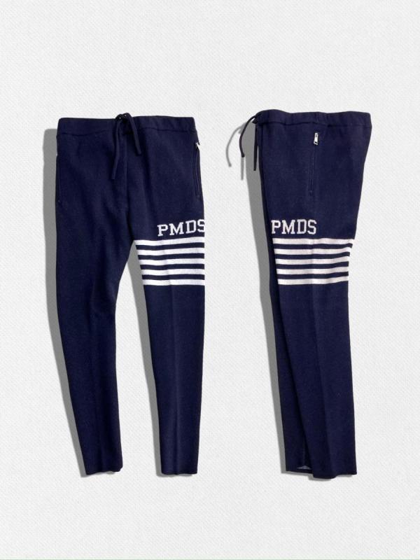 カシミア混ウールニットパンツ