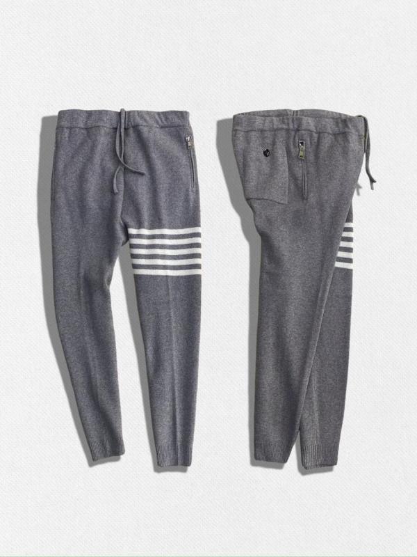 カシミア混ウールニットパンツ