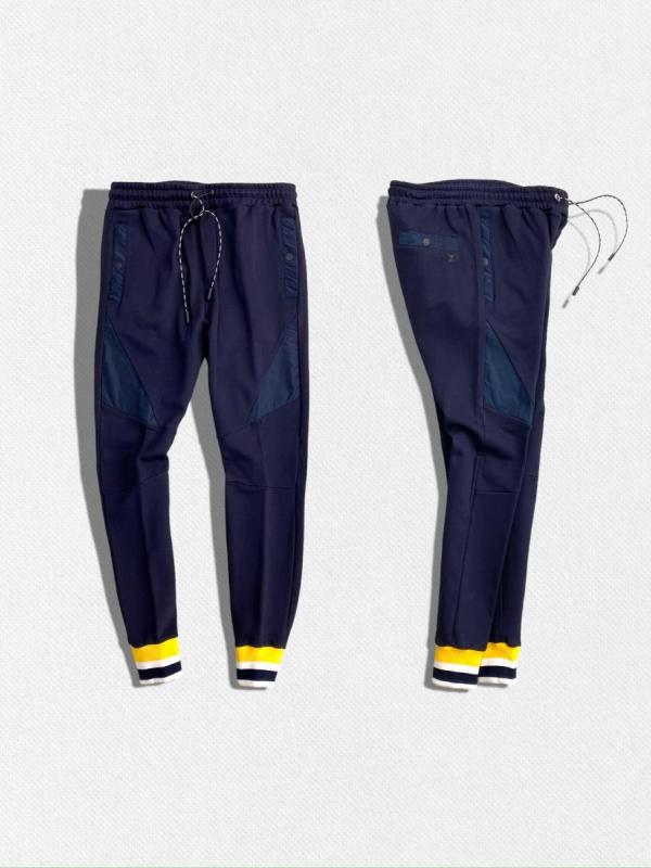 リブラインデザインスウェットパンツ