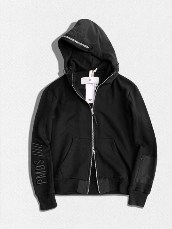 カーゴポケット付きスウェットパーカー