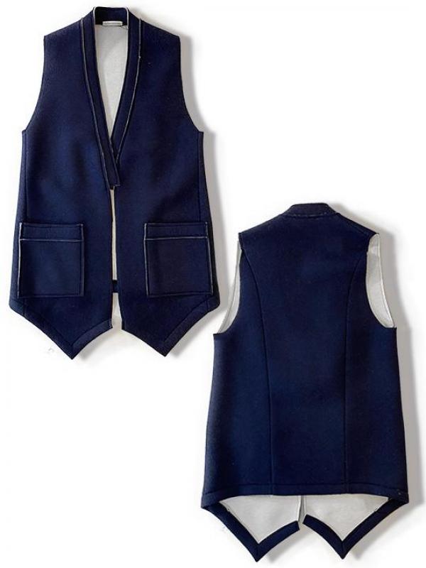 ウール混ベスト