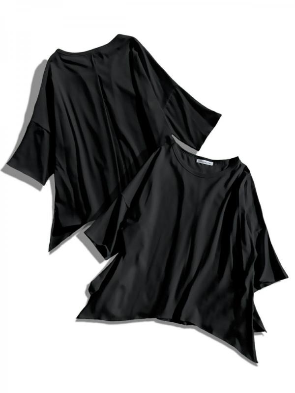 ハーフスリーブクルーネックTシャツ