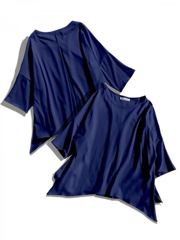 ハーフスリーブクルーネックTシャツ